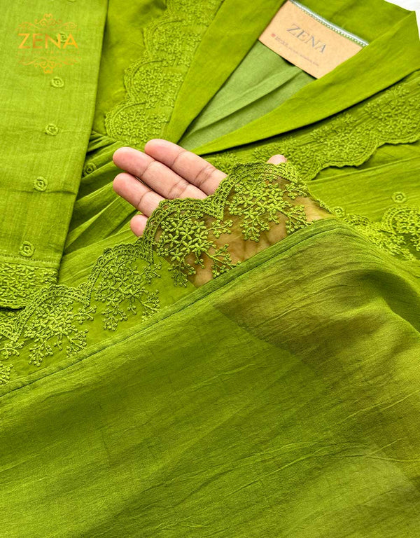 Zena Signature Anarkali 💛 – Premium Pure Mul Cotton🌿