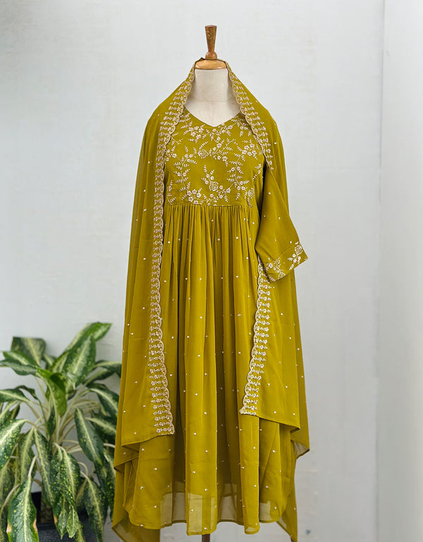 Ready-to-Wear Georgette Anarkali Kurti Set ๐