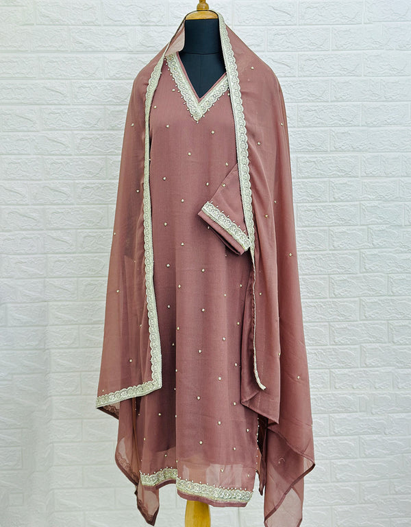 Ready-to-Wear Organza Kurti Set π