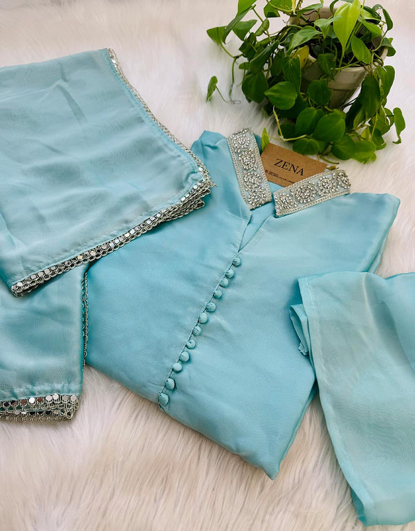 Ready-to-Wear Georgette Kurti Set - Graceful Elegance 🌟