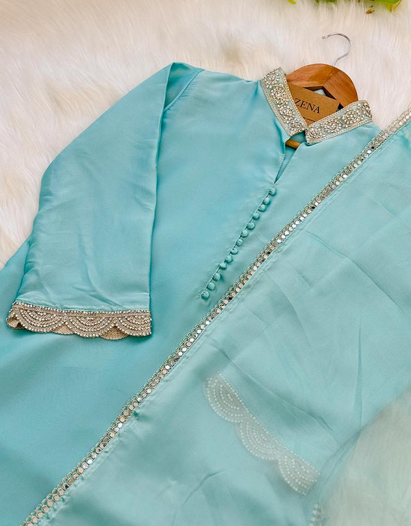 Ready-to-Wear Georgette Kurti Set - Graceful Elegance 🌟