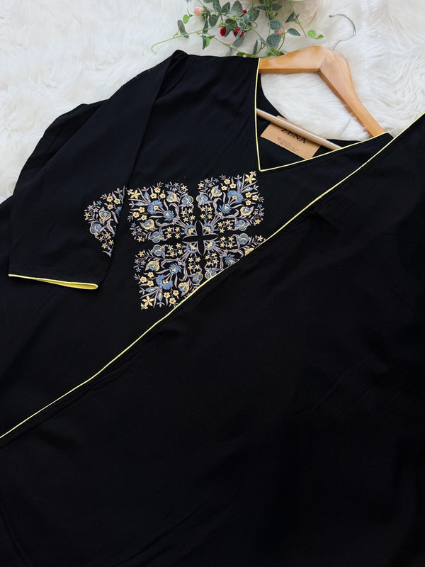 ✨ Pure Cotton Embroidered Kurti Set ✨