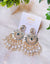 Elegant Pearl & Crystal Chandbali Earrings💫