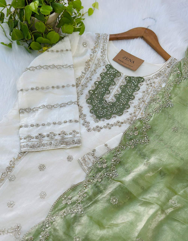 Shimmer Silk Ready-to-Wear Party Wear Suit ✨