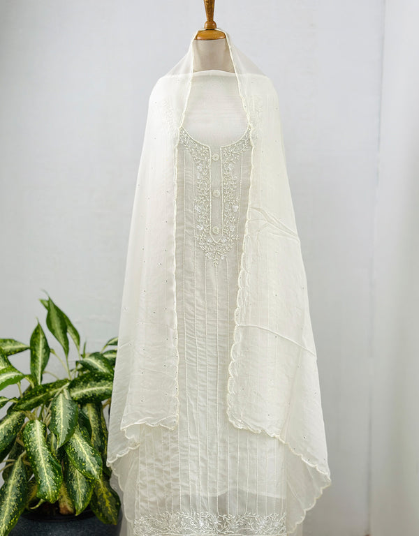 Unstitched Pure Georgette Party Wear Suit β Graceful Glamour π