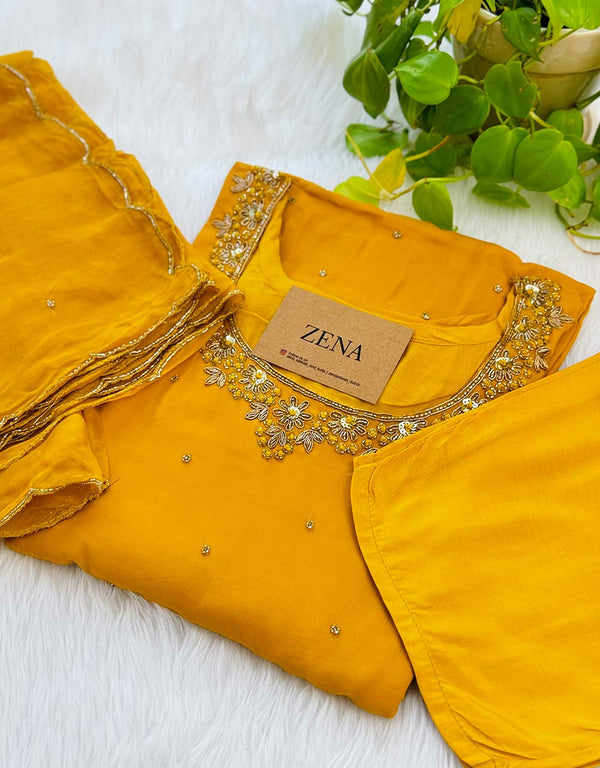 Ready-to-Wear Hand Work Kurti Set - Effortless Elegance 🌟