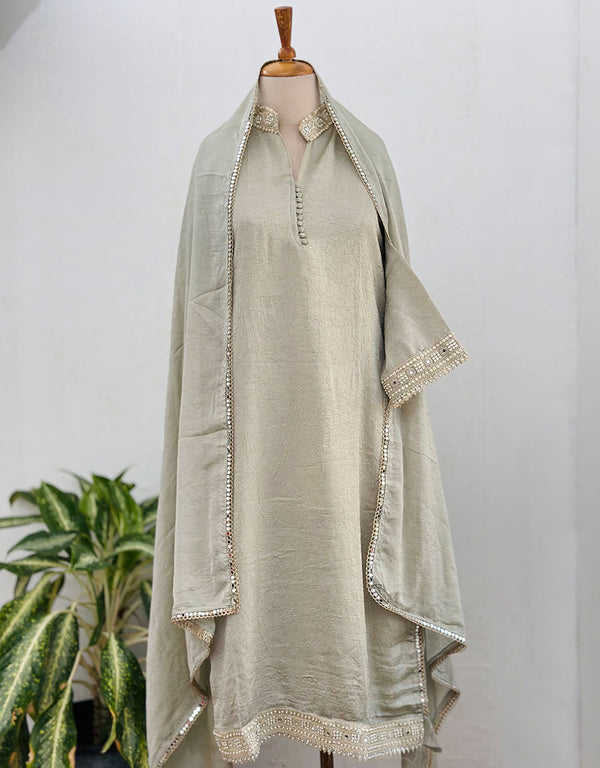 Ready to Wear Crushed Tissue Silk Kurti Set ✨