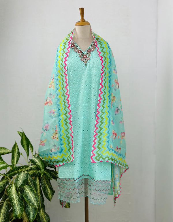 Ready-to-Wear Cotton Hacoba Kurti Set π