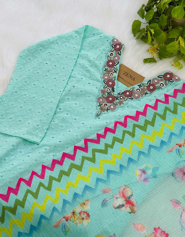 Ready-to-Wear Cotton Hacoba Kurti Set π