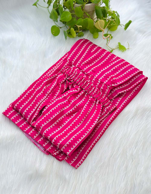 Ready-to-Wear Viscose Organza Kurti Sharara Set โ Effortless Grace ๐ธ