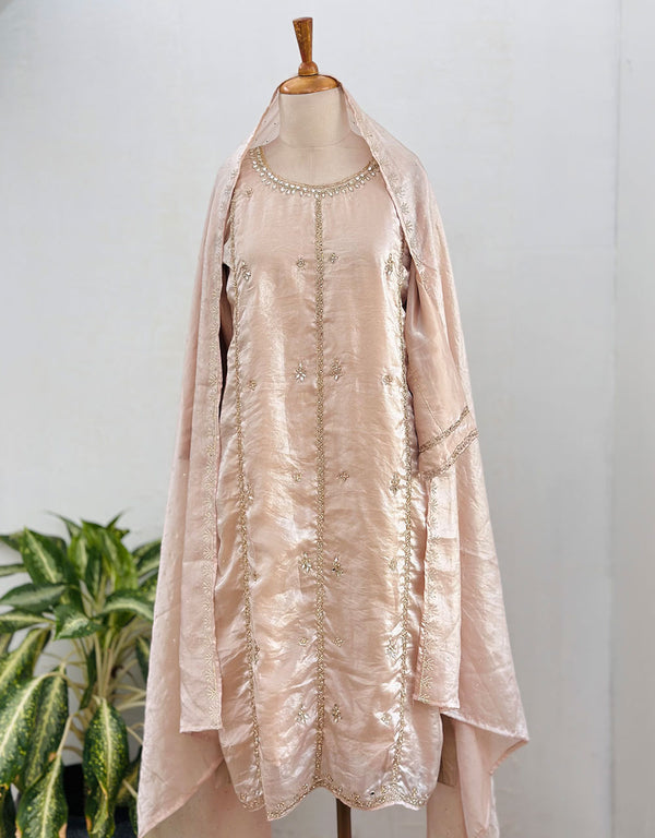 Ready to Wear Hand Work Kurti Set with Real Mirror Work ✨