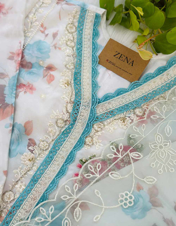 Elegant Ready-to-Wear Organza Kurti Set π