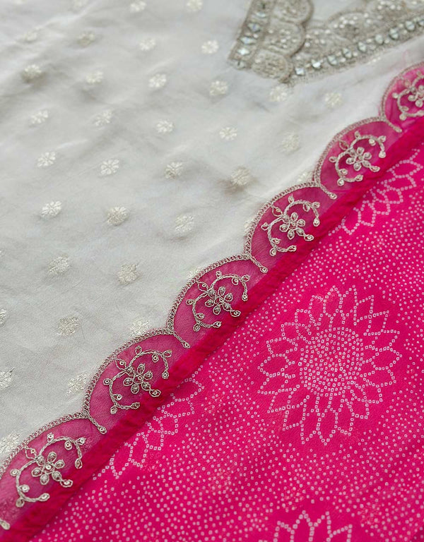 Tissue Silk Semi-Stitched Salwar Suit - Timeless Elegance 🌟