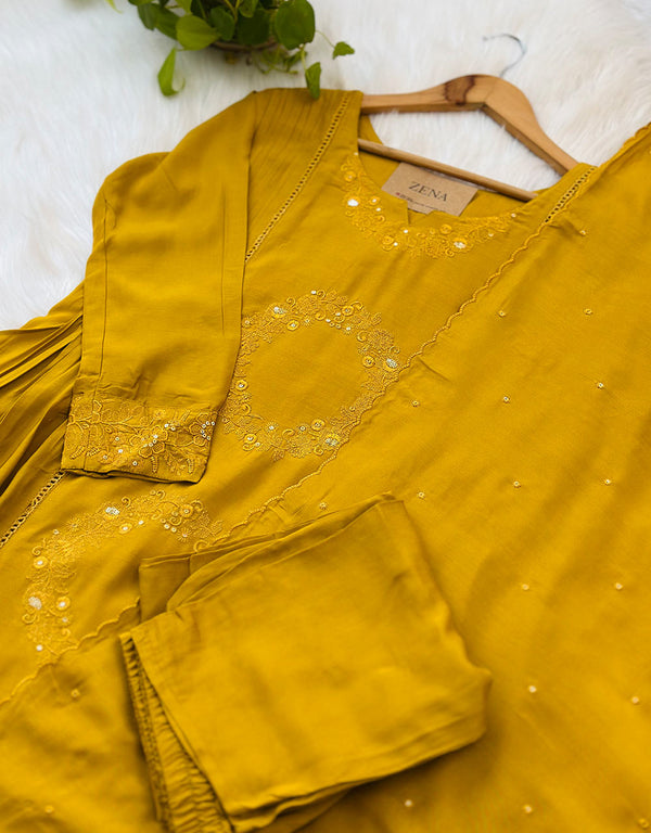 Ready to Wear Pure Muslin Anarkali Kurti Set ✨