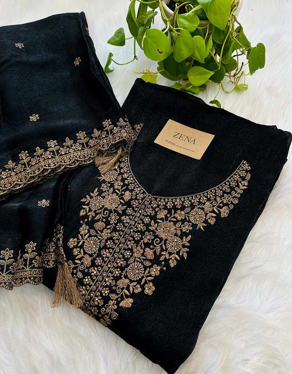 Unstitched Shimmer Party Wear Kurti Set ✨