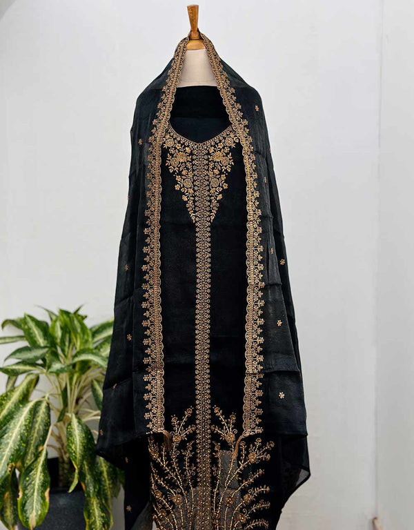 Unstitched Shimmer Party Wear Kurti Set ✨