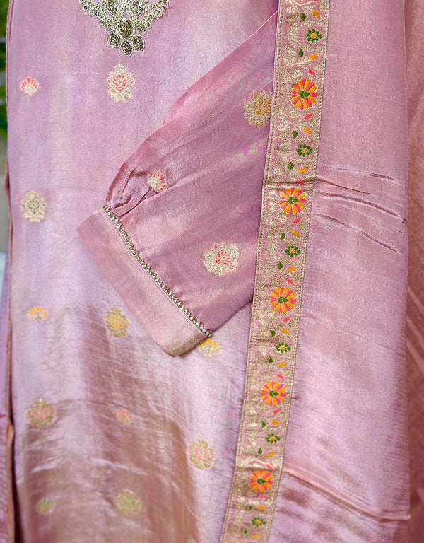 Elegant Ready-to-Wear Tissue Silk Suit 🌟