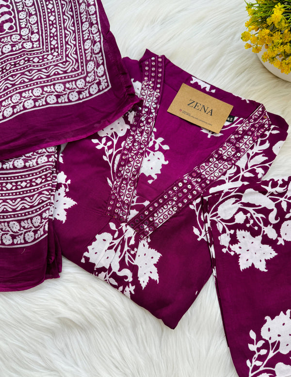 Ready to Wear Pure Cotton Kurti Set 🌿