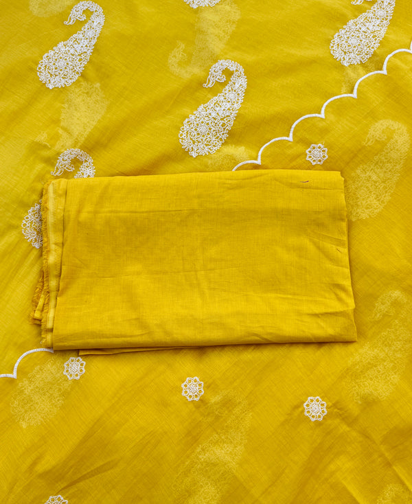 π Mul Chanderi Embroidered Unstitched Suit π