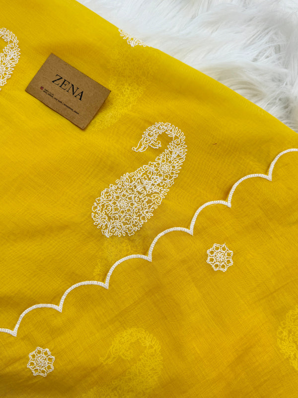 π Mul Chanderi Embroidered Unstitched Suit π