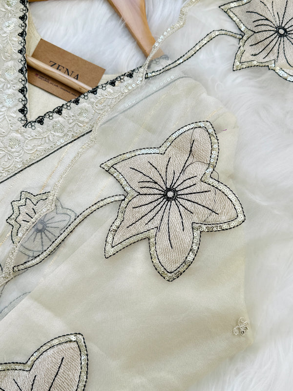 Shimmer Silk Partywear Suit – Elegant & Festive