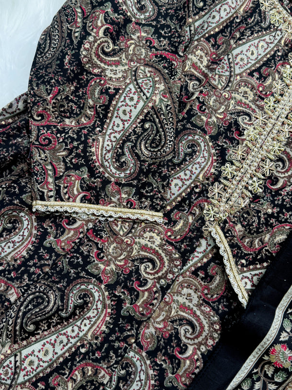 Muslin Hand Detailed Anarkali Kurti Set – Light, Elegant, Effortless