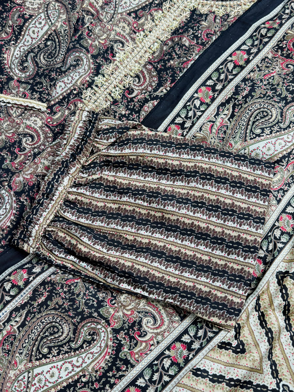 Muslin Hand Detailed Anarkali Kurti Set – Light, Elegant, Effortless