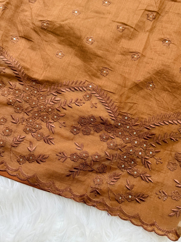 Premium Mul Chanderi Embroidered Unstitched Suit – Redefining Ethnic Elegance