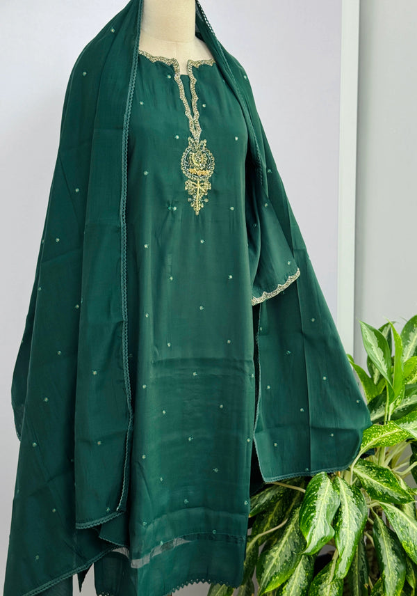 Mul Chanderi Hand Work Kurti Set – Elegant Ethnic Wear 🌸
