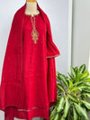Mul Chanderi Hand Work Kurti Set – Elegant Ethnic Wear 🌸