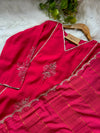 Mul Chanderi Handwork Kurti Set- Ready to Wear