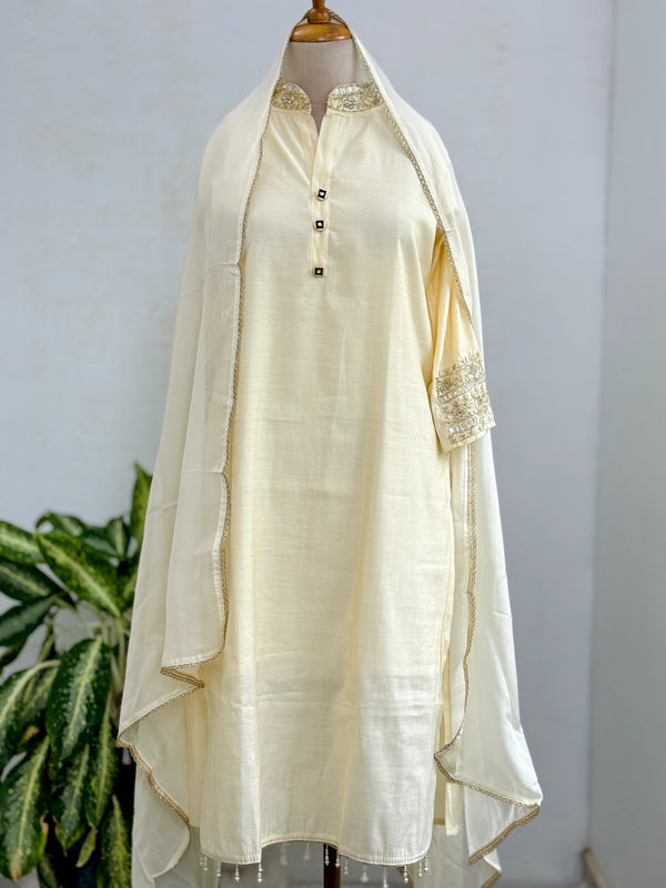 Tissue Silk Handwork Party Wear Suit – Celebrate in Sheer Elegance