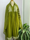 Pure Cotton Embroidered Anarkali Set – Elegant Ready-to-Wear Outfit