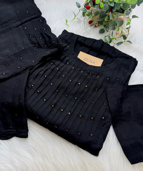 Mul Cotton Anarkali Kurti Set