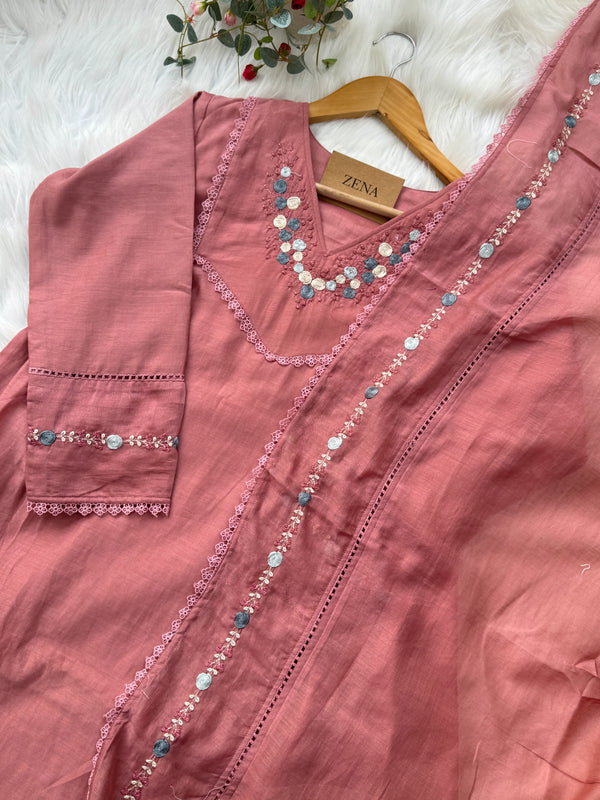 Premium Mul Chanderi Anarkali Set – Luxurious Ready-to-Wear Ethnic Outfit