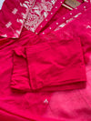 Pure Cotton Embroidered Anarkali Set – Elegant Ready-to-Wear Outfit