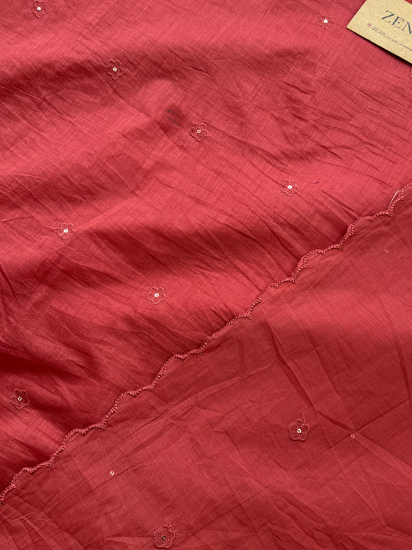 Premium Mul Chanderi Embroidered Unstitched Suit – Redefining Ethnic Elegance