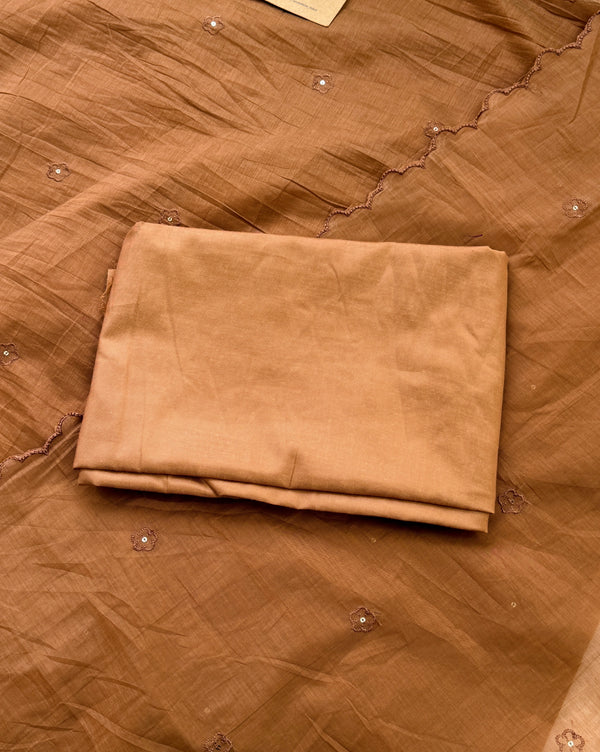 Premium Mul Chanderi Embroidered Unstitched Suit – Redefining Ethnic Elegance