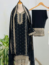 Georgette Partywear Suit with Mirror Work – Sparkle with Subtle Elegance