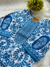 ๐ Pure Cotton Pakistani Kurti Set with Embroidery ๐
