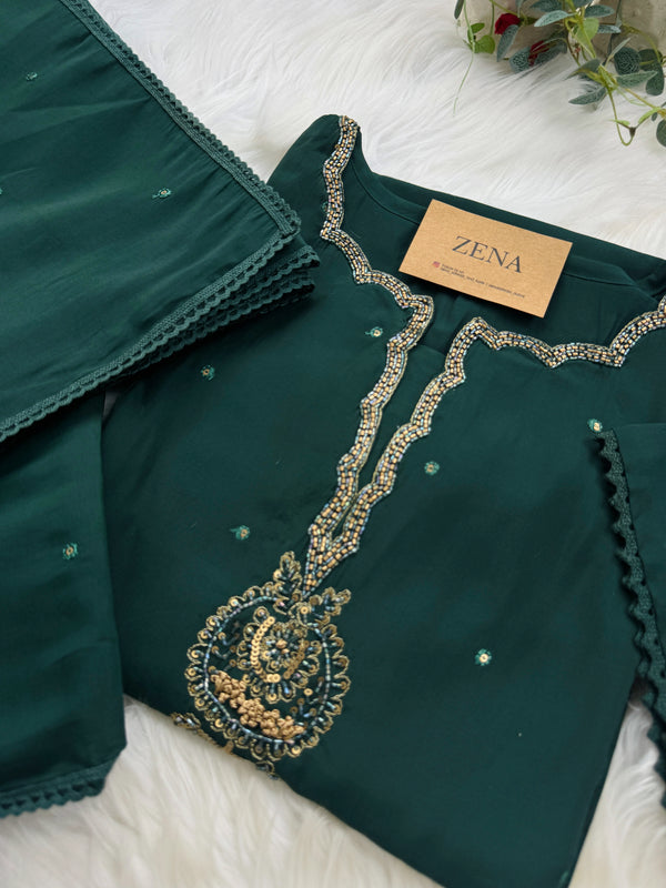 Mul Chanderi Hand Work Kurti Set – Elegant Ethnic Wear 🌸