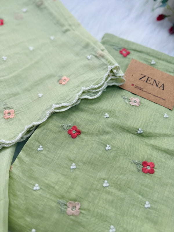 Premium Mul Chanderi Embroidered Unstitched Suit – Redefining Ethnic Elegance