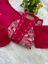 Pure Cotton Embroidered Anarkali Set – Elegant Ready-to-Wear Outfit