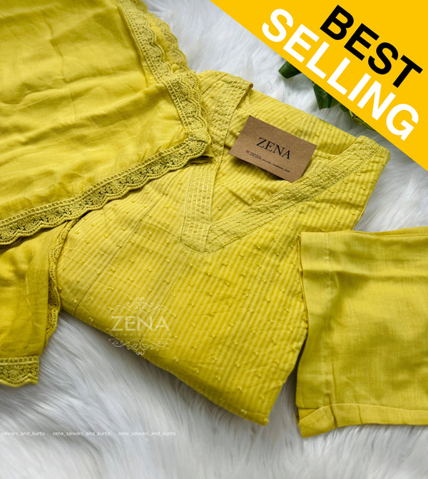 Premium Mul Cotton A-Line Kurti Set – Elegant Ethnic Wear