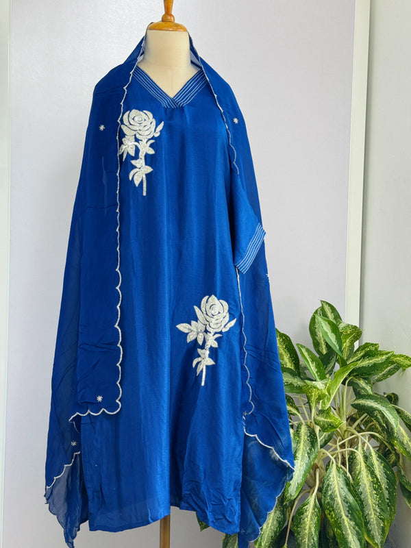 Russian Silk Hand Work Kurti Set – Premium Ethnic Elegance ✨