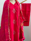 Mul Chanderi Handwork Kurti Set- Ready to Wear