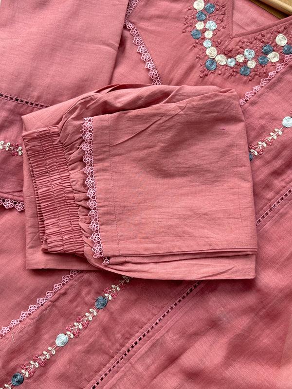 Premium Mul Chanderi Anarkali Set – Luxurious Ready-to-Wear Ethnic Outfit