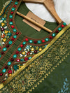 Pure Cotton Hand-Detailed Mirror Work Kurti Set