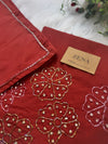 ✨ Mul Chanderi Hand-Detailed Unstitched Suit ✨