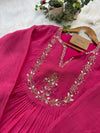 ✨ Premium Mul Chanderi Hand Work Anarkali Set ✨